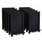 Merrick Lane Magda Set of 10 Wall Mount or Tabletop Magnetic Chalkboards with Folding Metal Legs